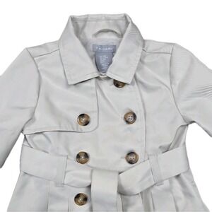 Tahari Belted‎ Tan Trench Coat Baby Girl Size 12M Double-Breasted Button Up